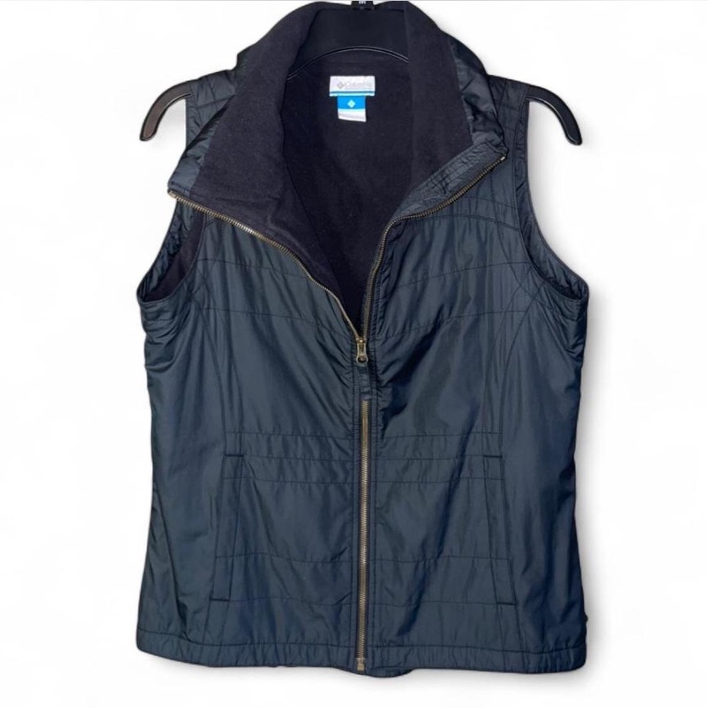 Columbia Water Repellent Quilted Vest Full Zip Puffer Vest Lg